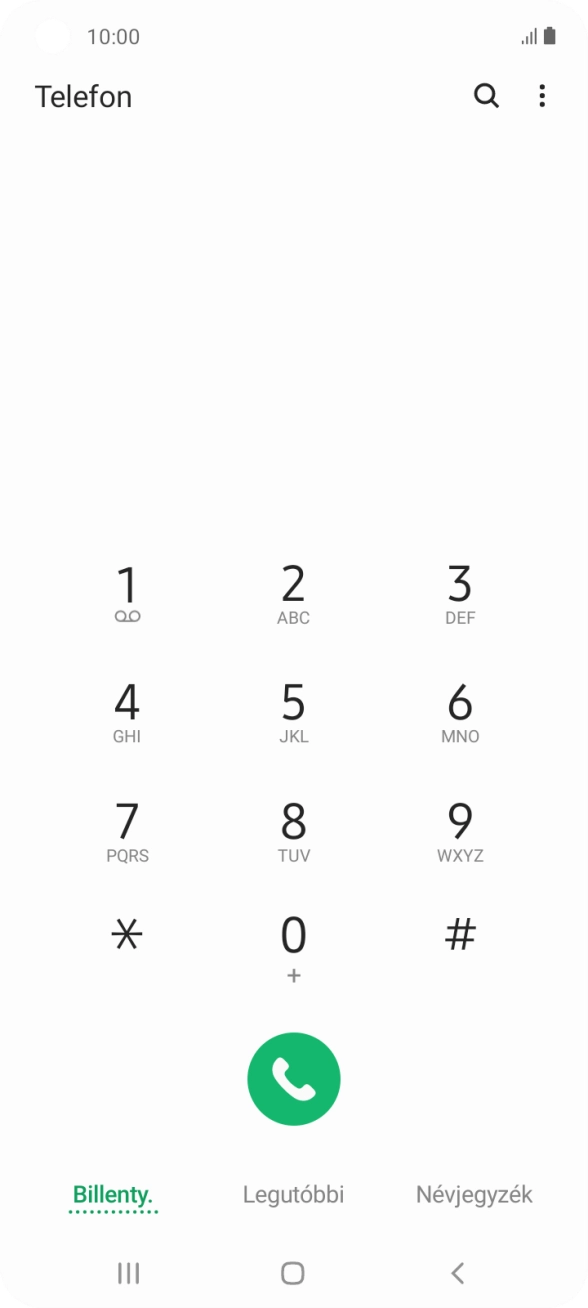 Kattints a menü ikonra.