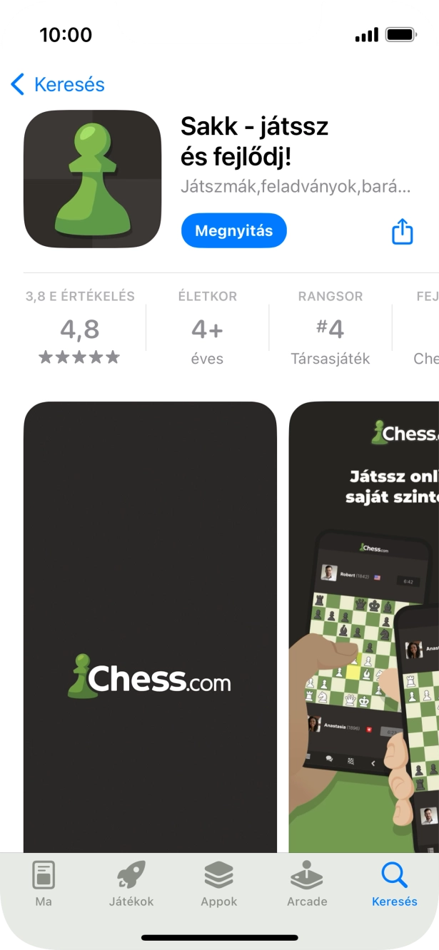 Húzd az ujjad felfelé a kijelző aljáról, hogy visszatérj a kezdőképernyőhöz.