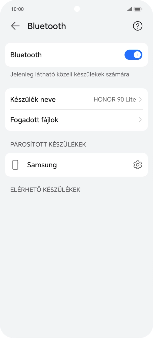 Húzd az ujjad felfelé a kijelző aljáról, hogy visszatérj a kezdőképernyőhöz.