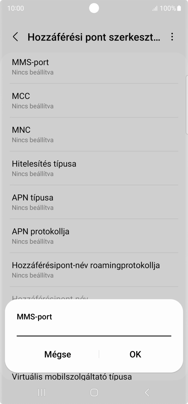 Írd be azt, hogy 8080, és válaszd az OK lehetőséget.