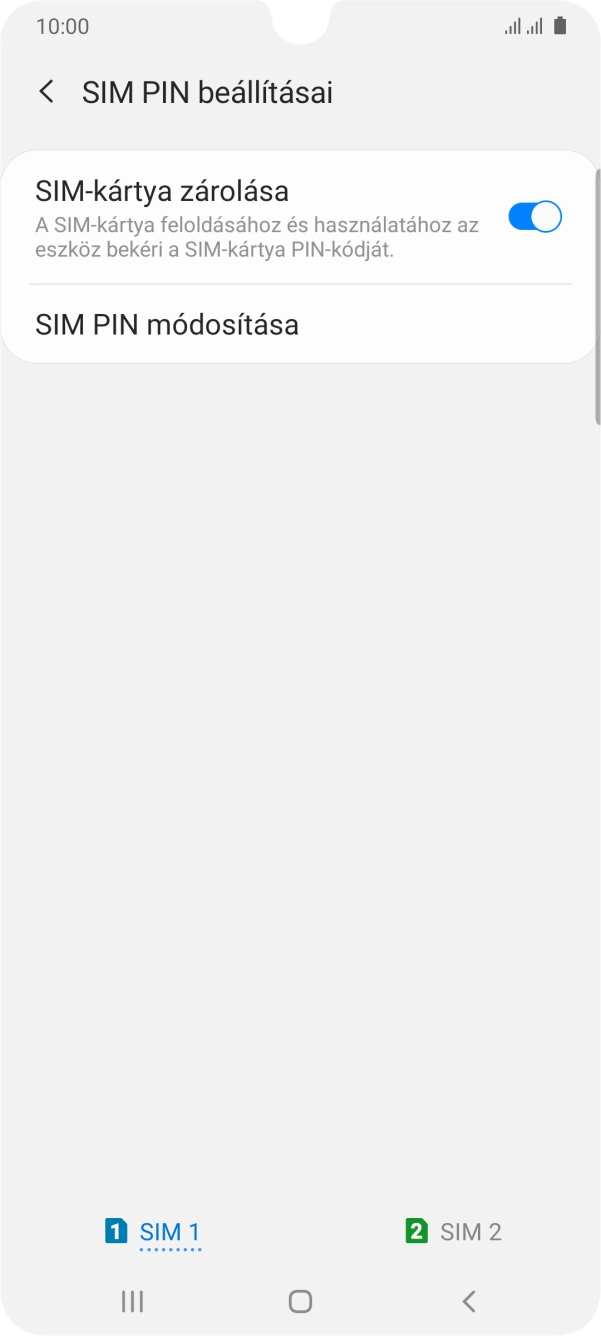 Kattints a kívánt SIM-kártyára. Kattints a kívánt SIM-kártyára.