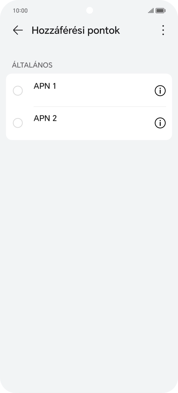 Kattints a kívánt adatkapcsolat melletti mezőre, hogy aktiváld azt.