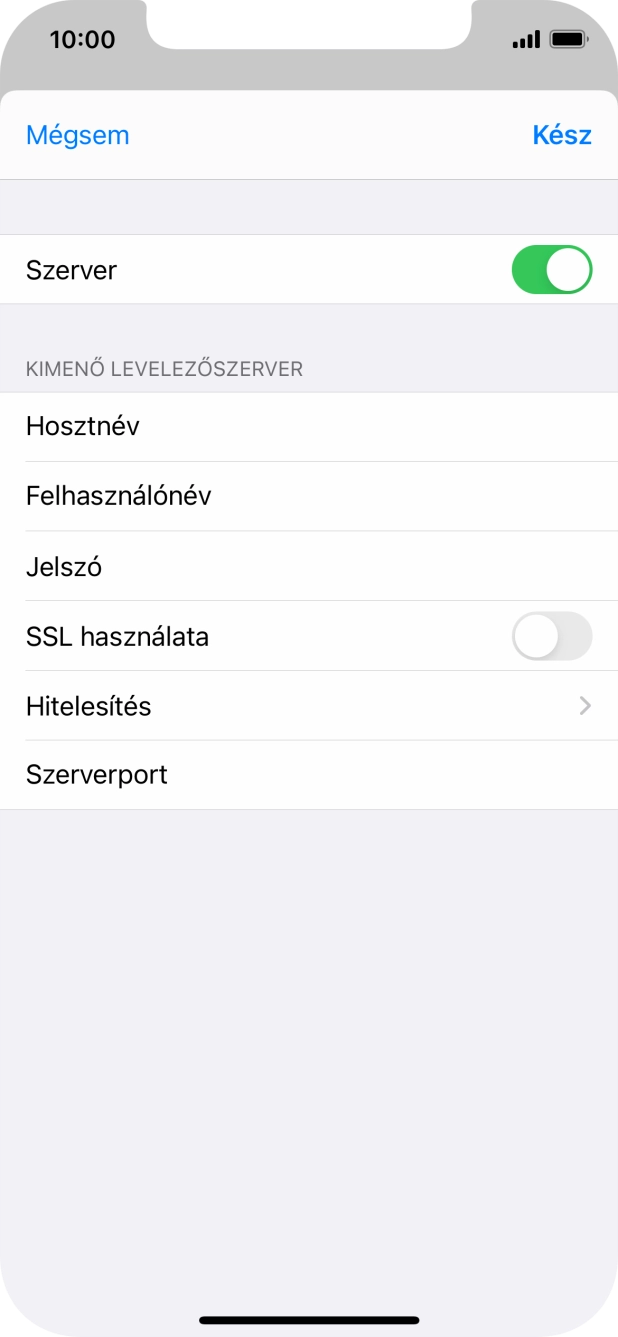Válaszd a Hitelesítés lehetőséget.