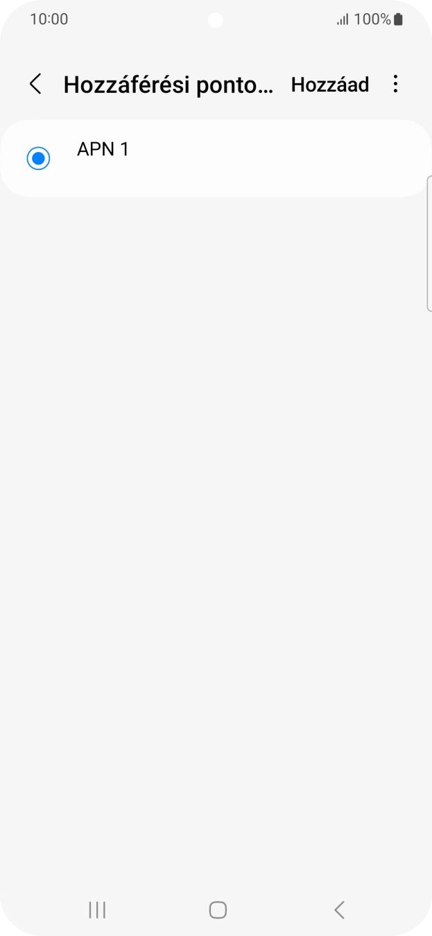 Válaszd a Hozzáad lehetőséget.
