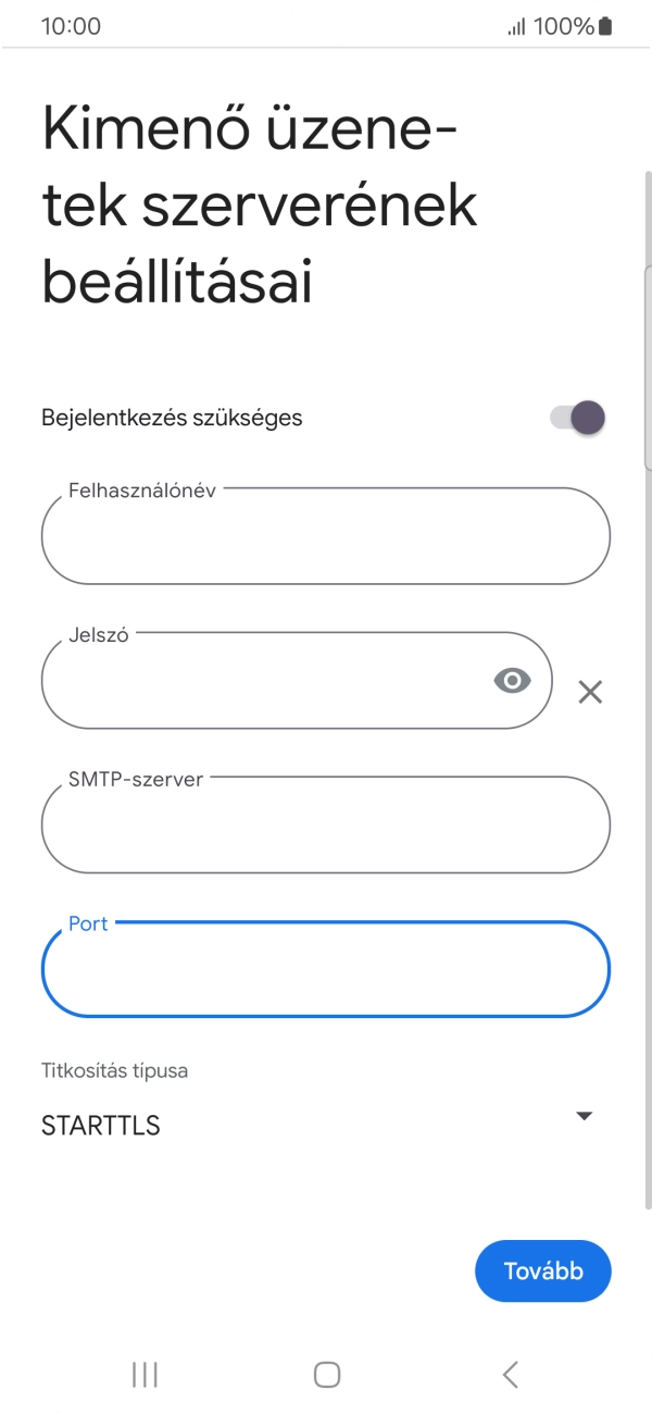 Nyisd le a „Titkosítás típusa” alatt legördülő menüt.