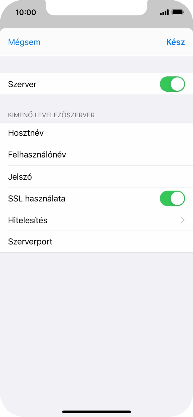 Kattints az „SSL használata” melletti csúszkára a funkció kikapcsolásához.