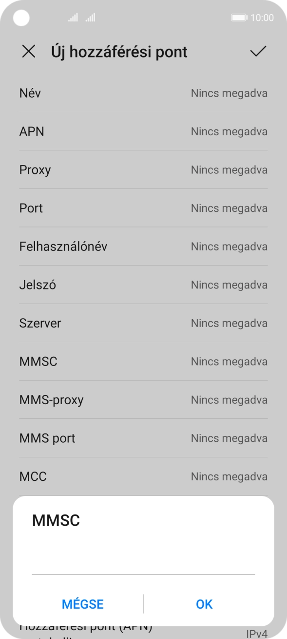 Írd be azt, hogy http://mms.vodafone.hu/servlets/mms, és válaszd az OK lehetőséget.