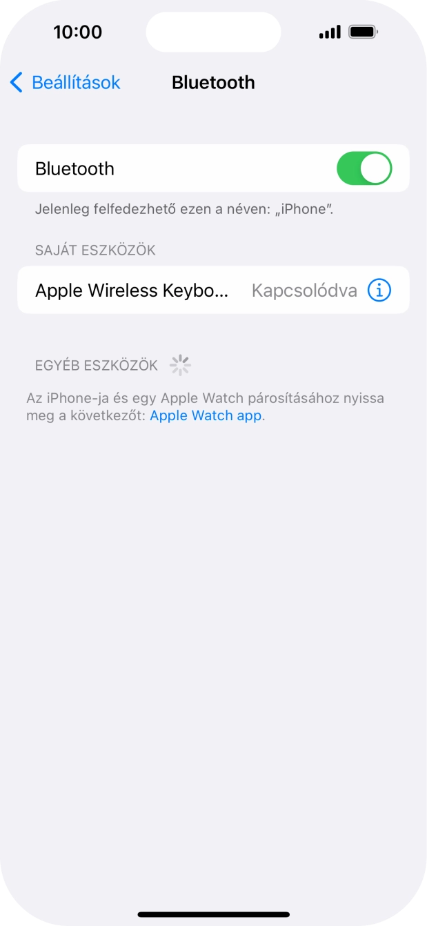 Húzd az ujjad felfelé a kijelző aljáról, hogy visszatérj a kezdőképernyőhöz.