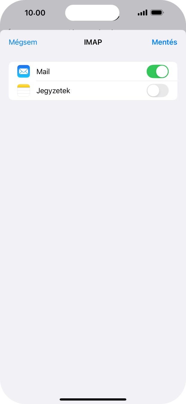 Válaszd a Mentés lehetőséget. Beállította a rendszer az e-mail-fiókodat. Amennyiben további beállításokat kívánsz alkalmazni a bejövő és kimenő szerverhez, az alábbi lépésekkel folytasd.