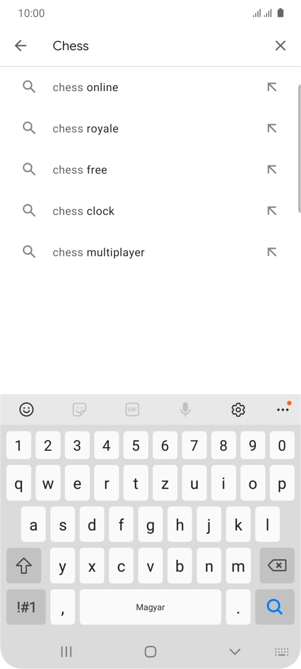 Írd be a keresett alkalmazás nevét vagy kategóriáját, és kattints a keresés ikonra.