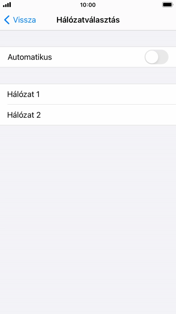 Ha kikapcsolod a funkciót, válaszd a kívánt hálózatot. Ha kikapcsolod a funkciót, válaszd a kívánt hálózatot.