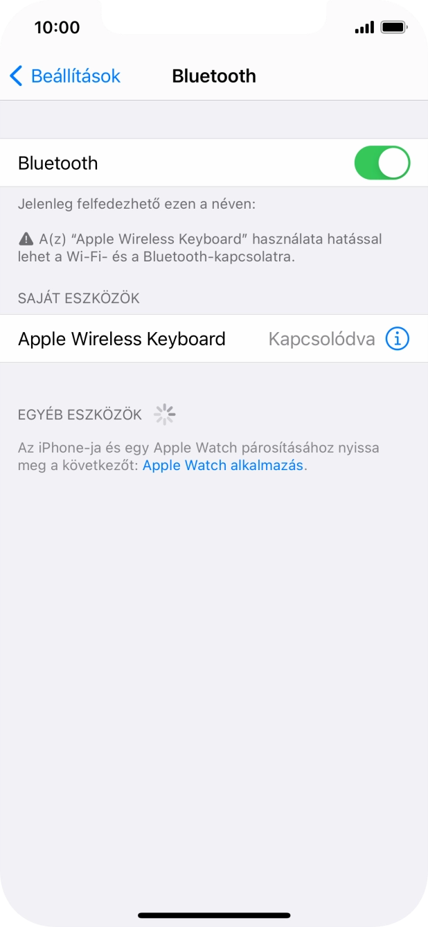 Húzd az ujjad felfelé a kijelző aljáról, hogy visszatérj a kezdőképernyőhöz.