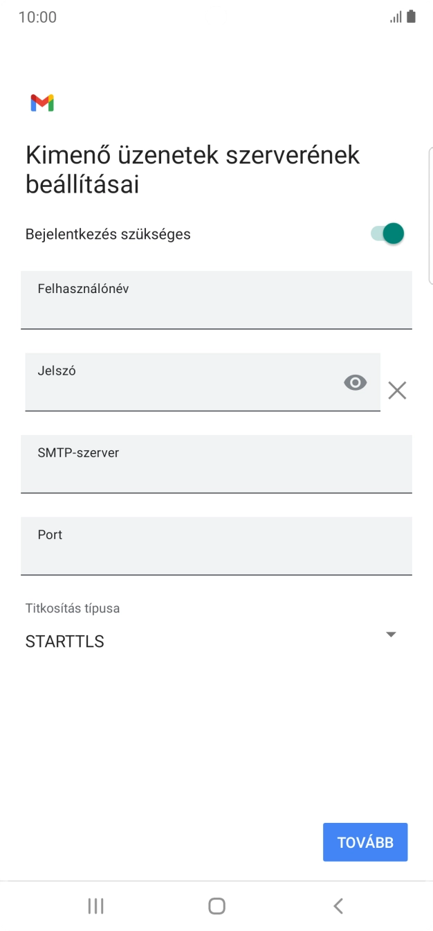 Kattints a „Bejelentkezés szükséges” melletti csúszkára a funkció be- vagy kikapcsolásához.