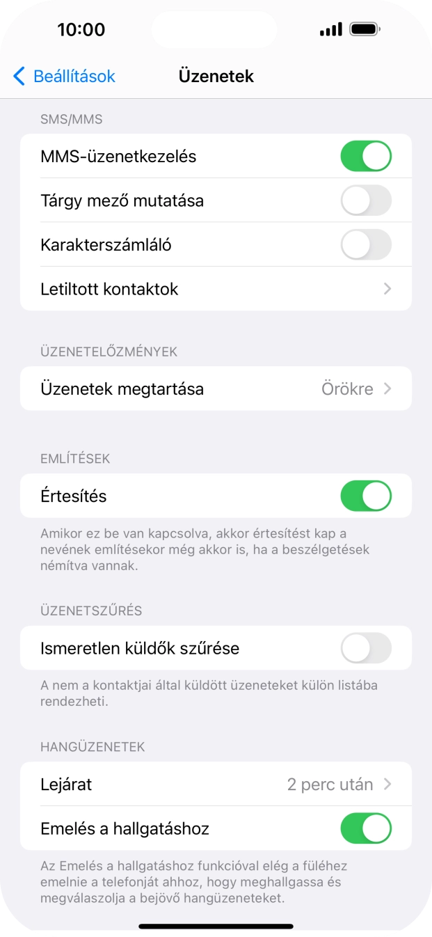 Húzd az ujjad felfelé a kijelző aljáról, hogy visszatérj a kezdőképernyőhöz.