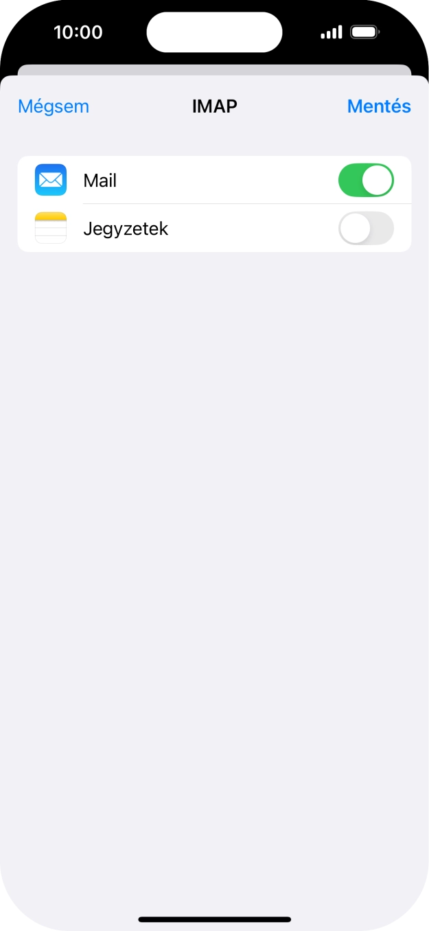 Válaszd a Mentés lehetőséget. Beállította a rendszer az e-mail-fiókodat. Amennyiben további beállításokat kívánsz alkalmazni a bejövő és kimenő szerverhez, az alábbi lépésekkel folytasd.