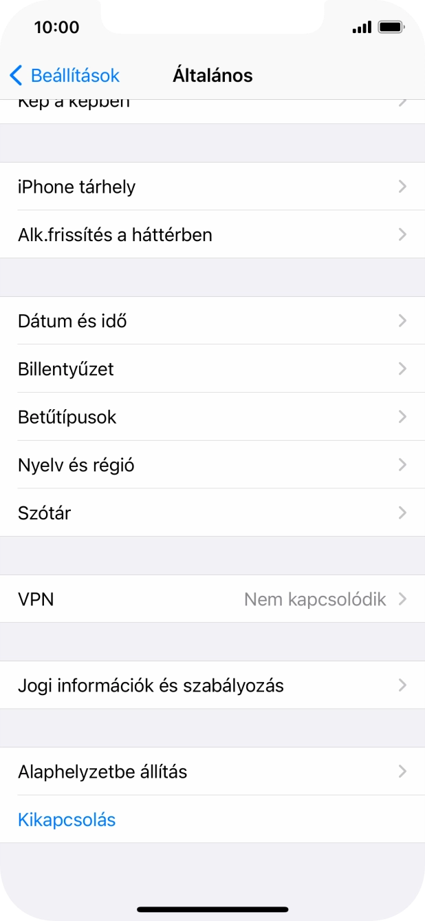 Válaszd az Alaphelyzetbe állítás lehetőséget.