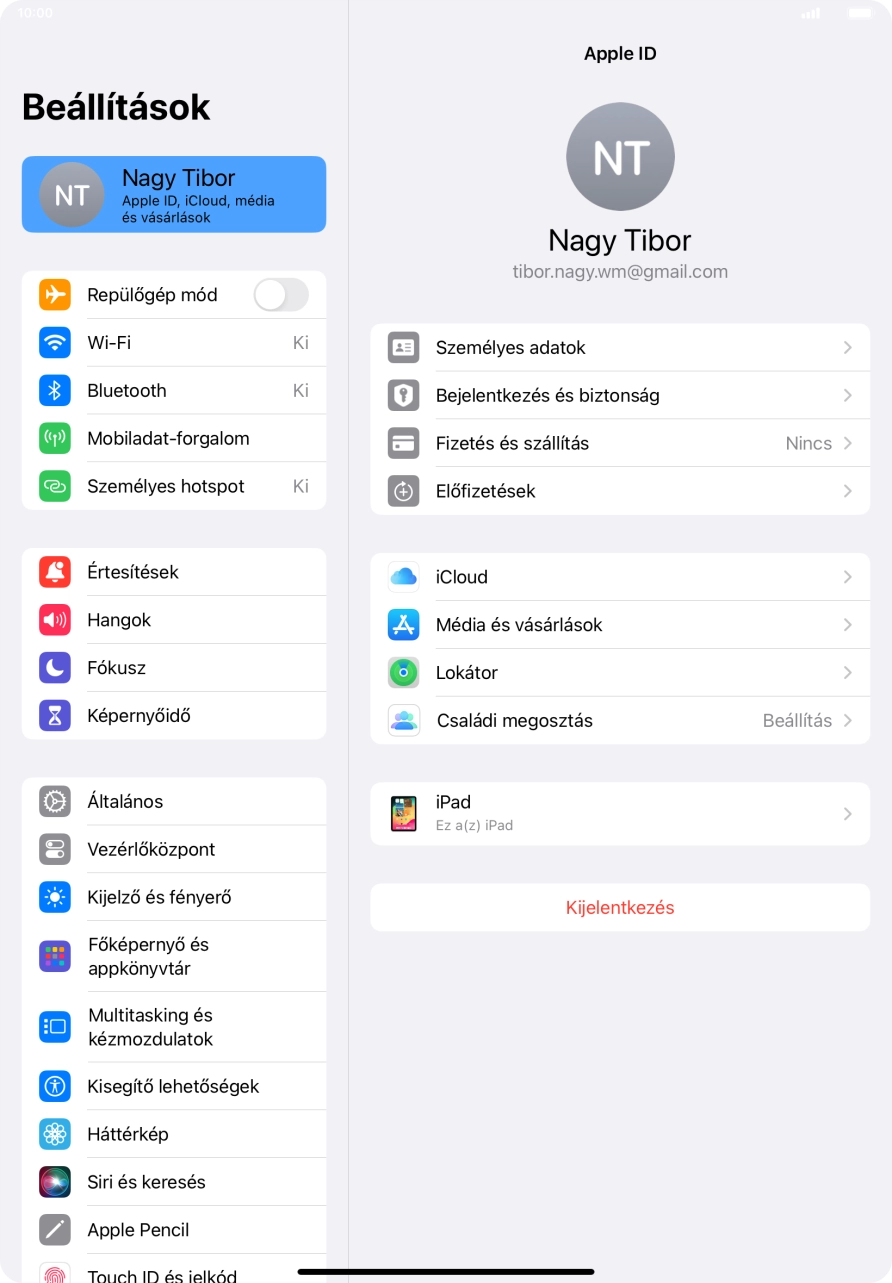 Húzd az ujjad felfelé a kijelző aljáról, hogy visszatérj a kezdőképernyőhöz.