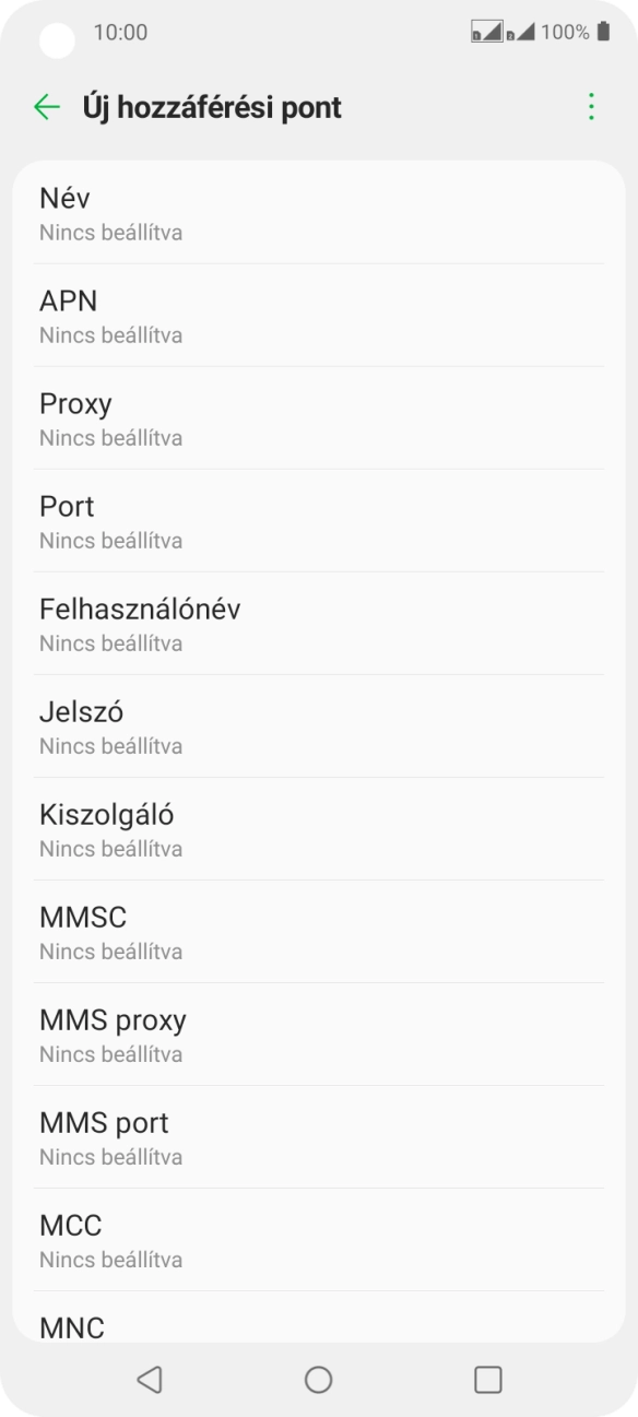 Válaszd a Név lehetőséget.