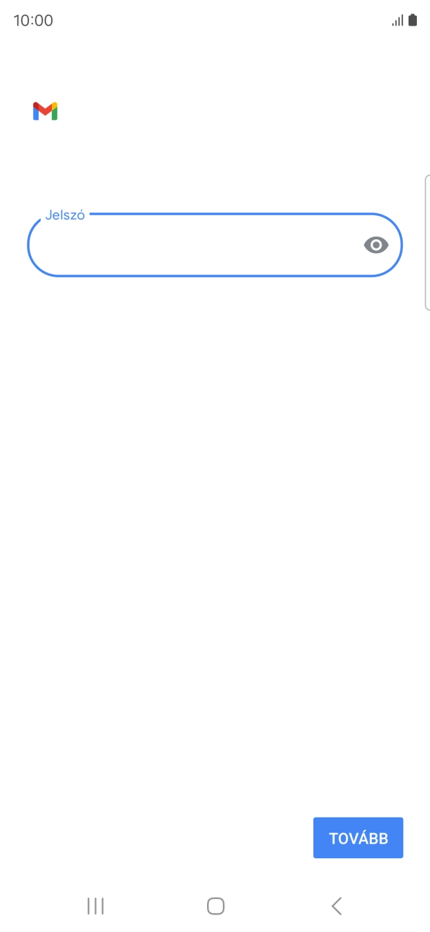Válaszd a TOVÁBB lehetőséget.