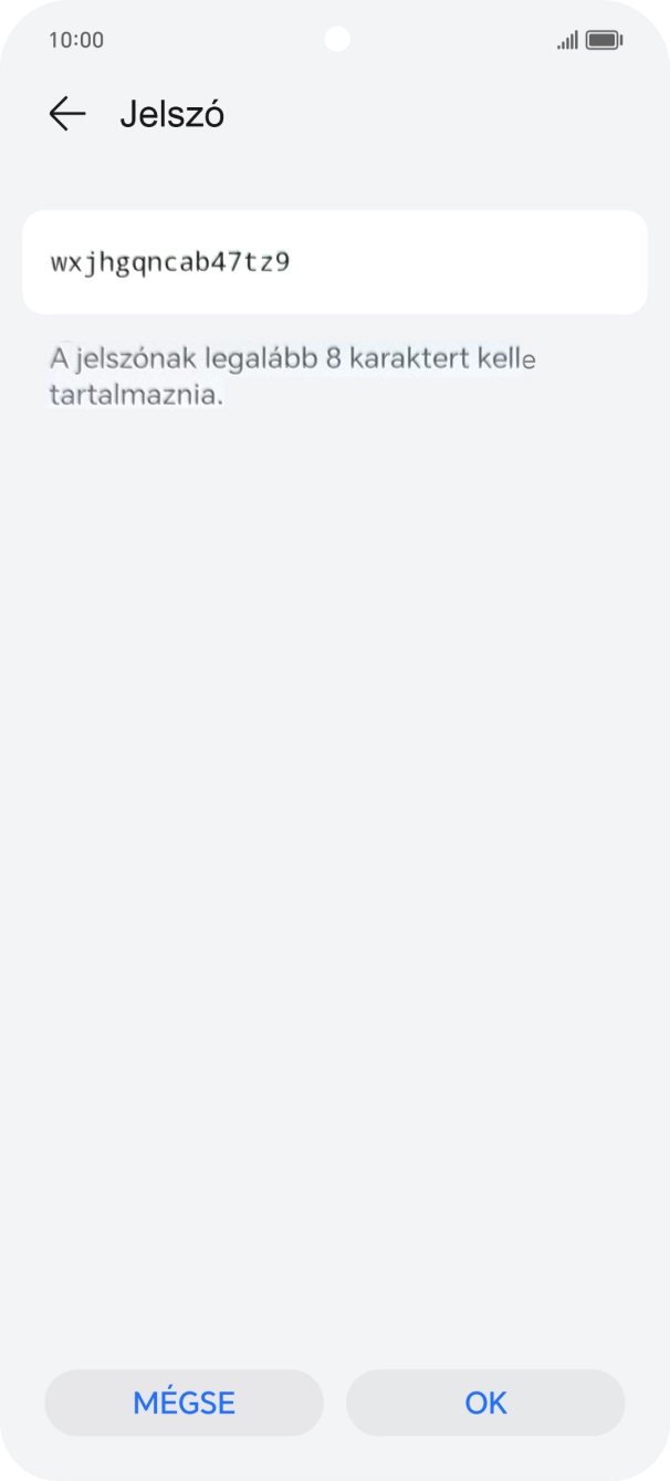 Válaszd az OK lehetőséget. Válaszd az OK lehetőséget.