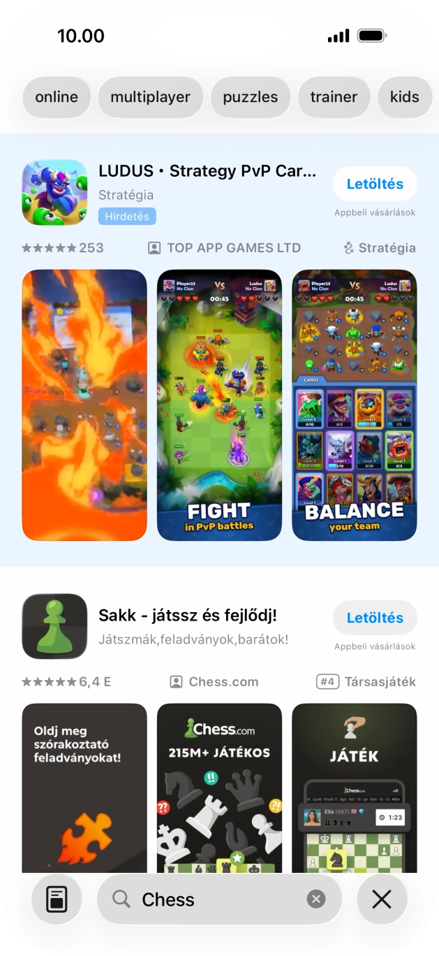 Kattints a kívánt alkalmazásra. Kattints a kívánt alkalmazásra.