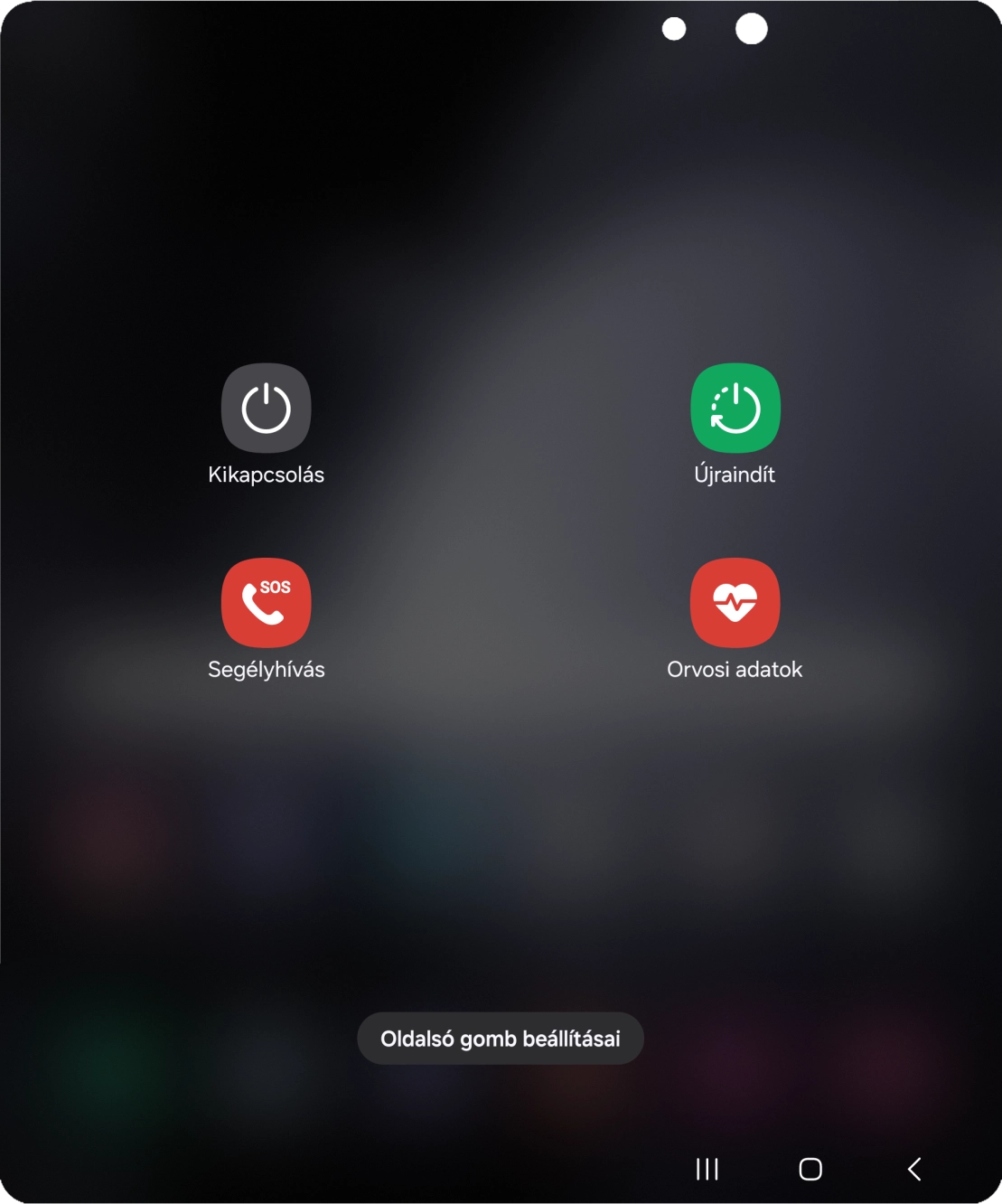 Válaszd a Kikapcsolás lehetőséget. Válaszd a Kikapcsolás lehetőséget.