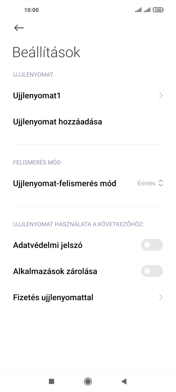 Kattints a kívánt beállítások melletti csúszkákra a funkciók be- vagy kikapcsolásához.