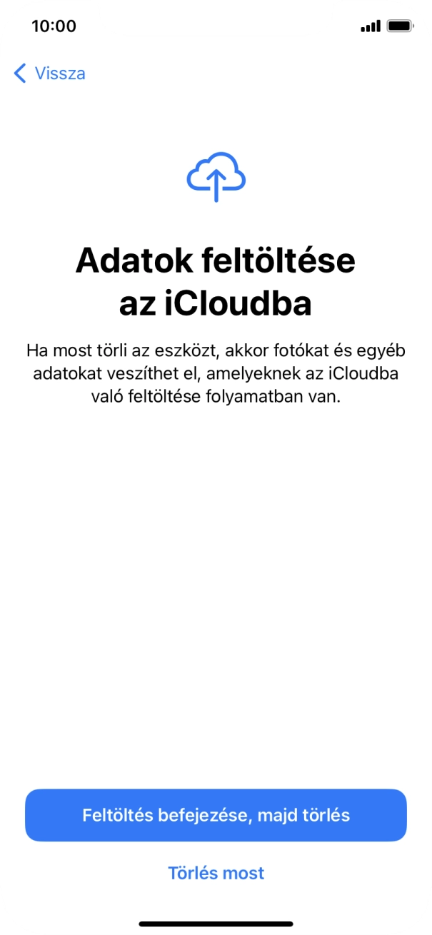 Válaszd ki a kívánt beállítást.