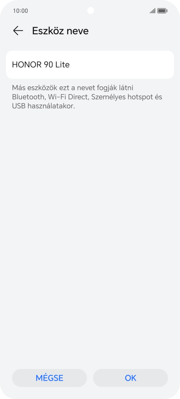 Válaszd az OK lehetőséget. Válaszd az OK lehetőséget.