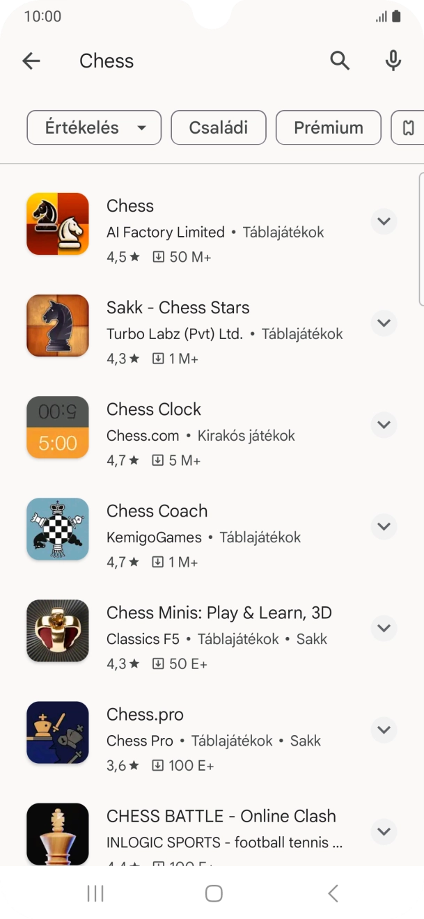 Kattints a kívánt alkalmazásra.