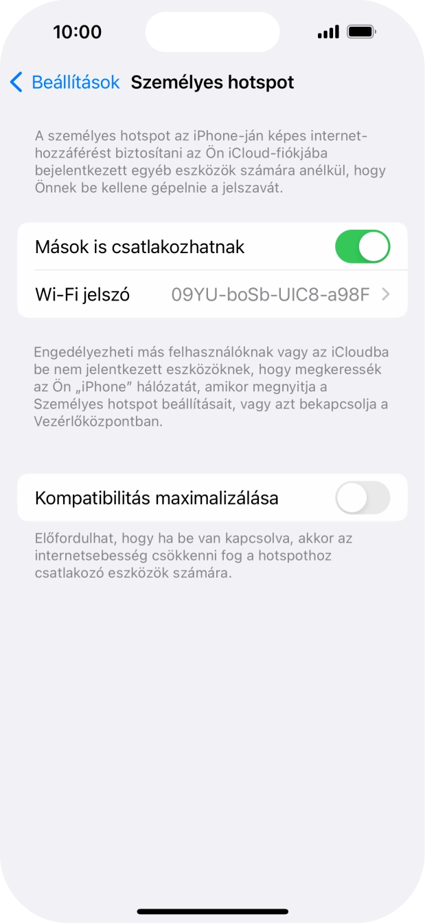 Húzd az ujjad felfelé a kijelző aljáról, hogy visszatérj a kezdőképernyőhöz.