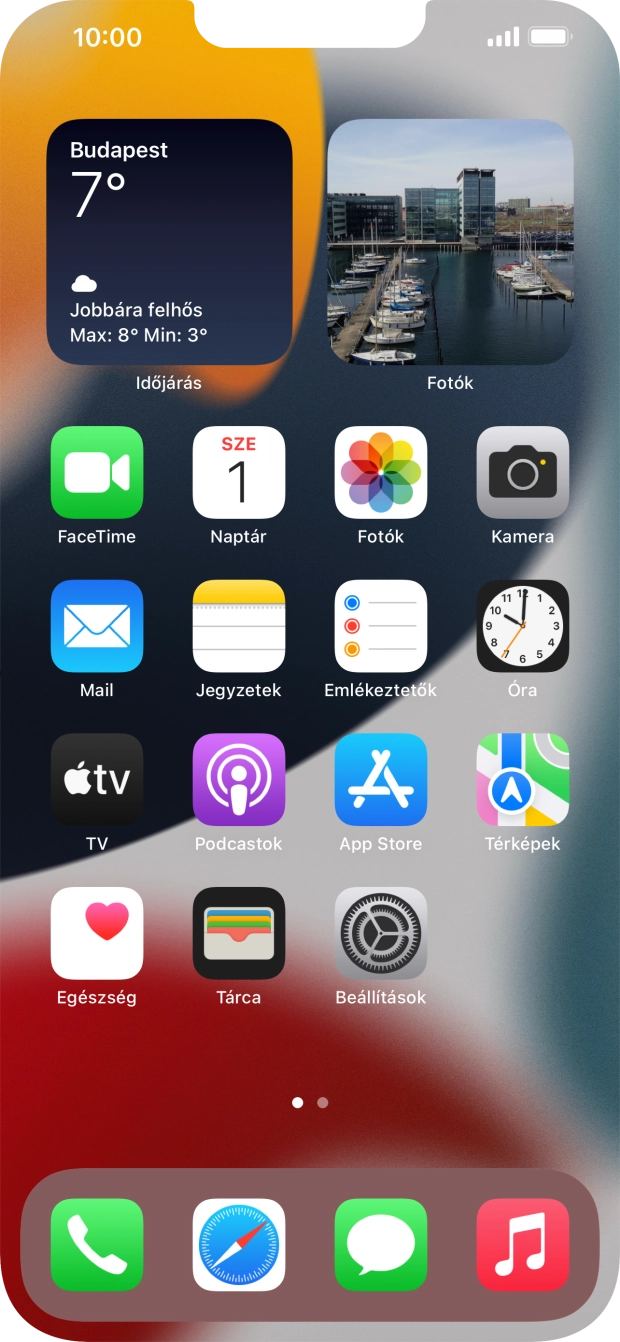Válaszd a Beállítások lehetőséget. Válaszd a Beállítások lehetőséget.