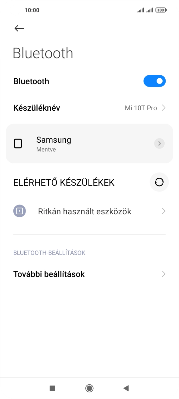 A befejezéshez, és ahhoz, hogy visszatérhess a főképernyőhöz, nyomd meg a főgombot.