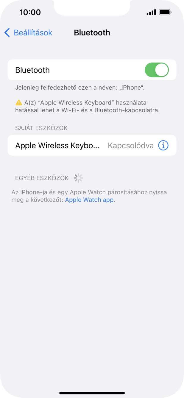 Húzd az ujjad felfelé a kijelző aljáról, hogy visszatérj a kezdőképernyőhöz.