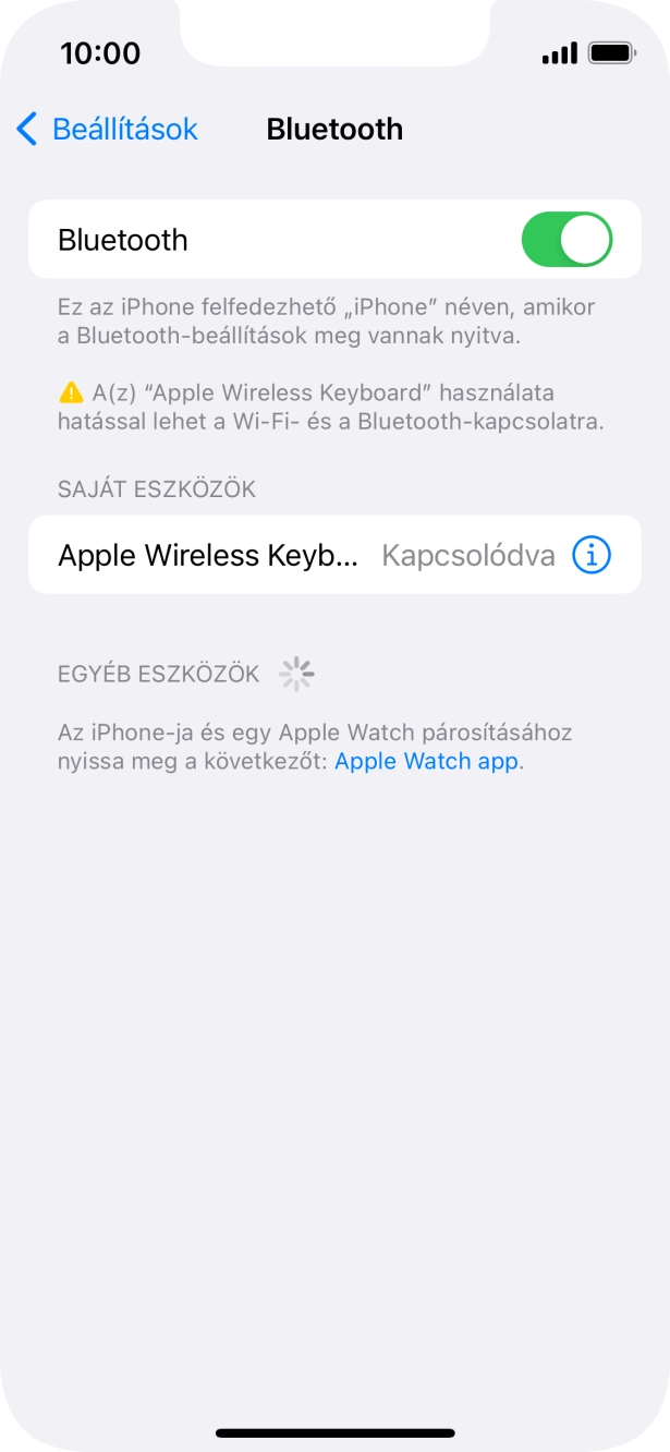 Húzd az ujjad felfelé a kijelző aljáról, hogy visszatérj a kezdőképernyőhöz.