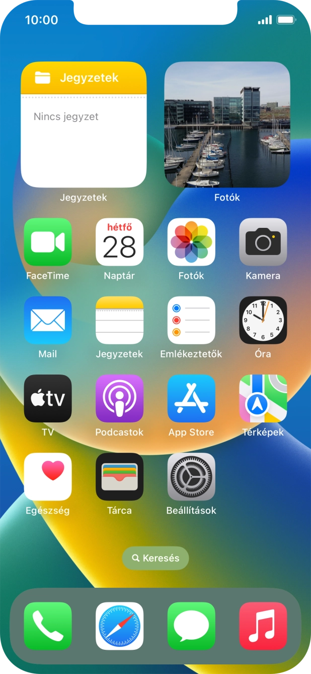 Válaszd a Beállítások lehetőséget. Válaszd a Beállítások lehetőséget.