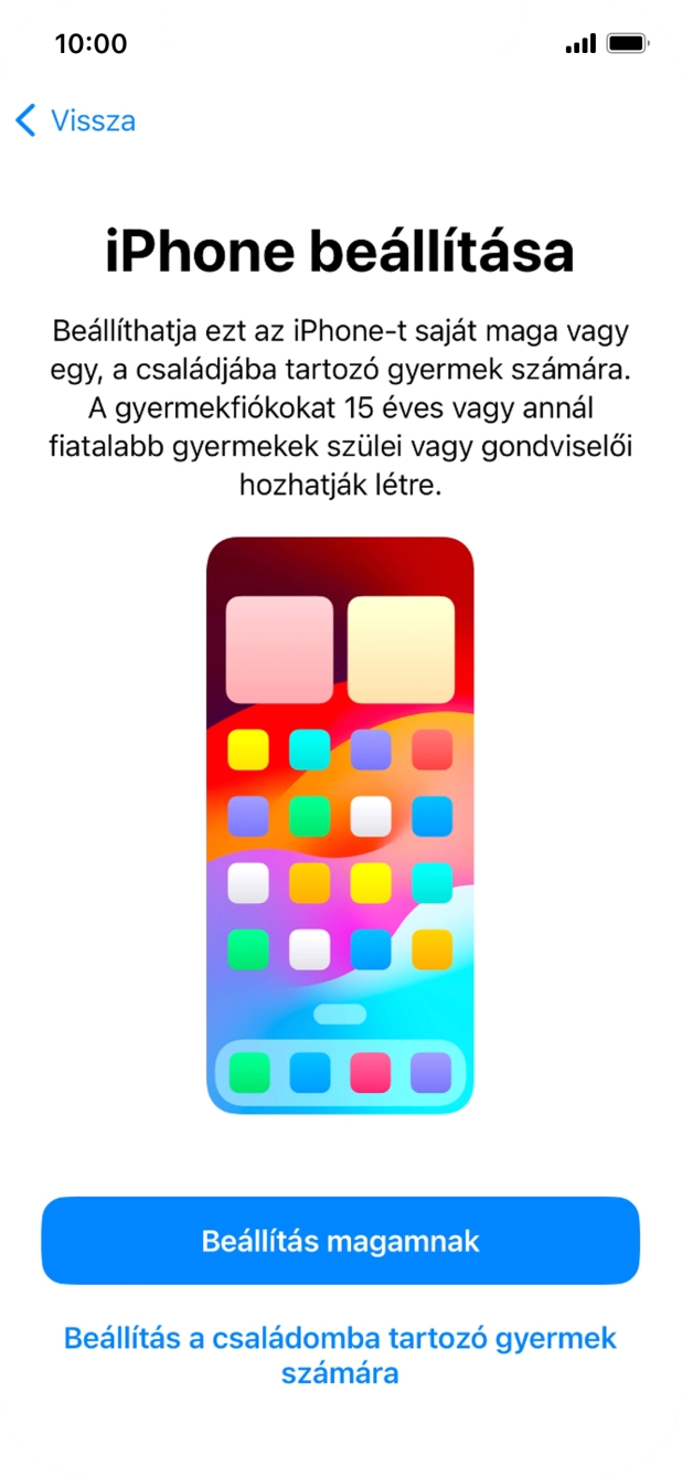 Válaszd a Beállítás magamnak lehetőséget. Válaszd a Beállítás magamnak lehetőséget.