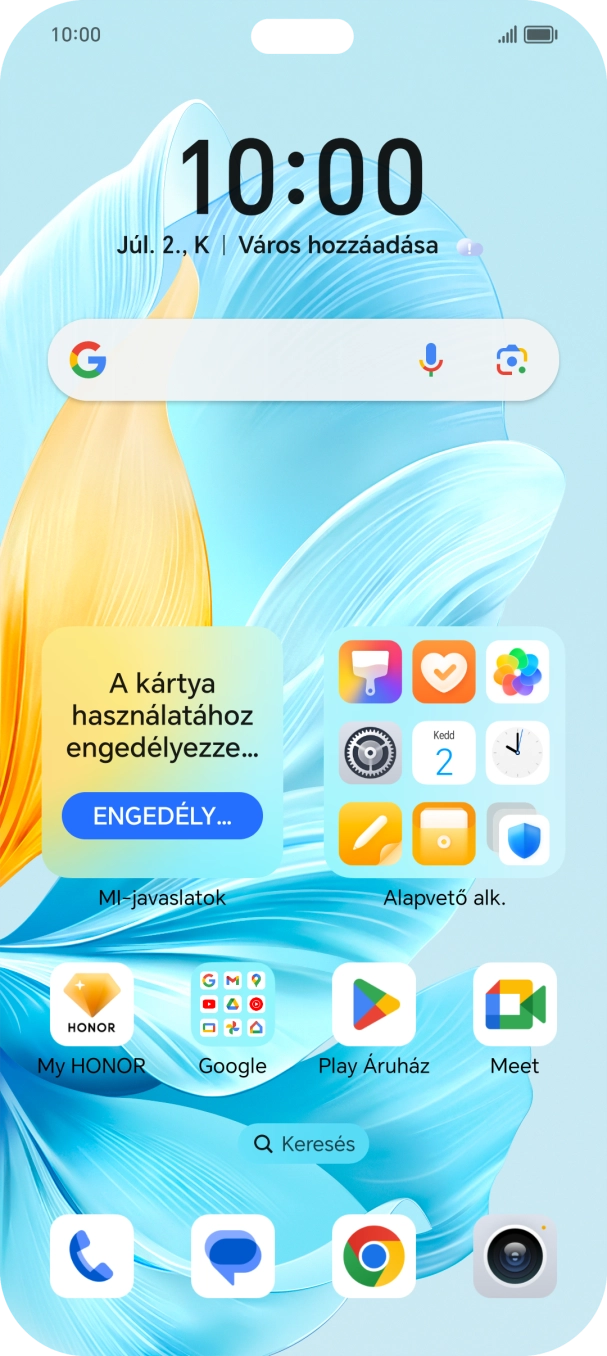 Kattints a beállítások ikonra.