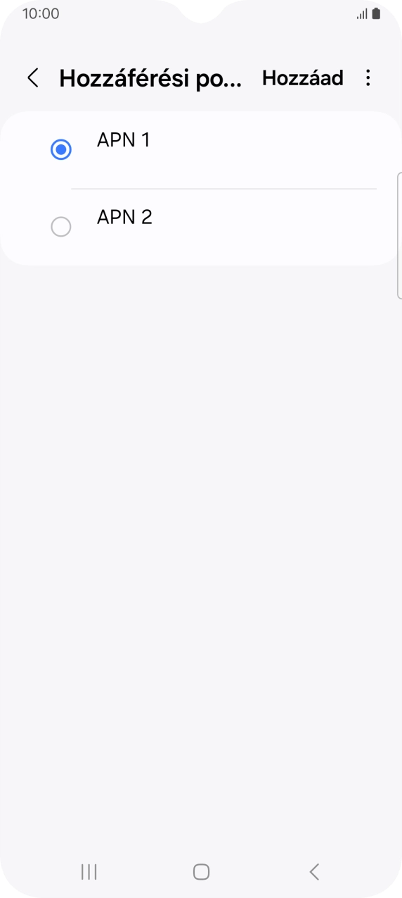 Kattints a kívánt adatkapcsolat melletti mezőre, hogy aktiváld azt.