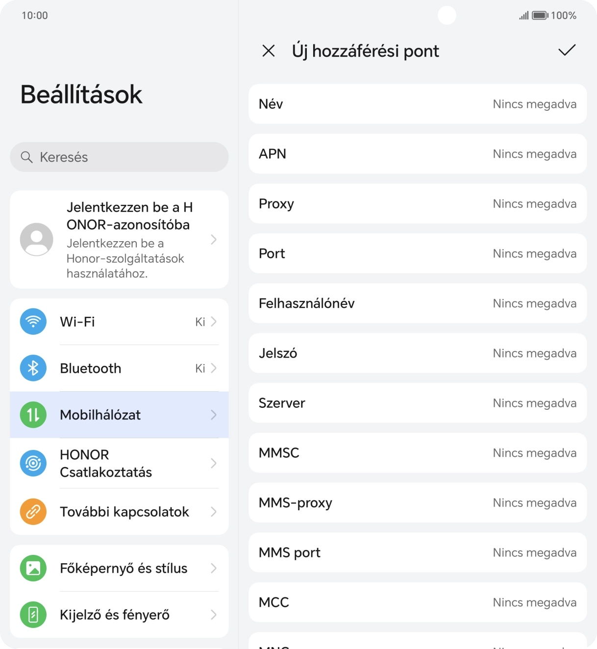 Válaszd a Név lehetőséget.