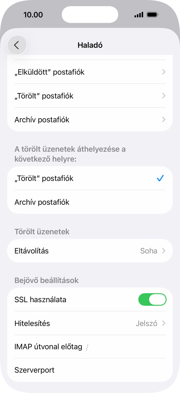 Válaszd a Hitelesítés lehetőséget.