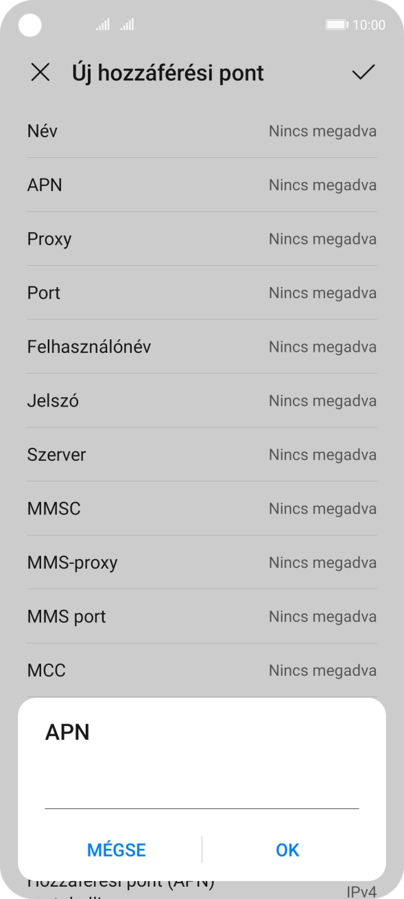 Amennyiben előfizetésed van, írd be azt, hogy mms.vodafone.net, és válaszd az OK lehetőséget.