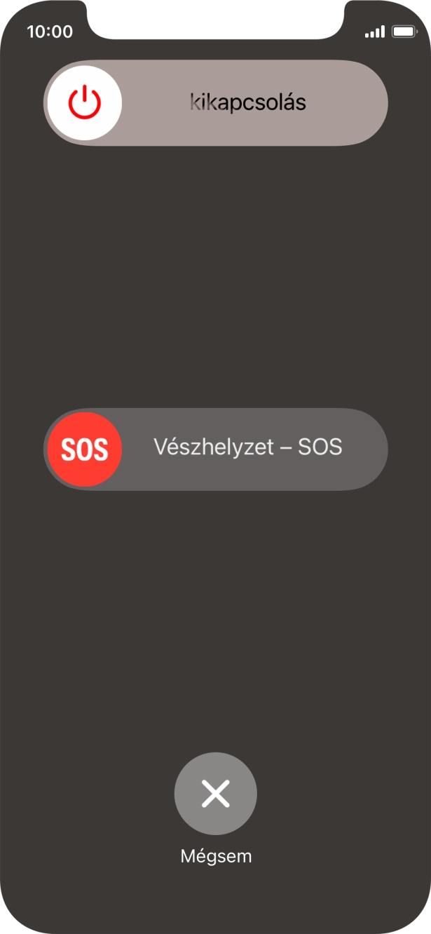 Kattints a kikapcsolás ikonra, és húzd az ikont jobbra.