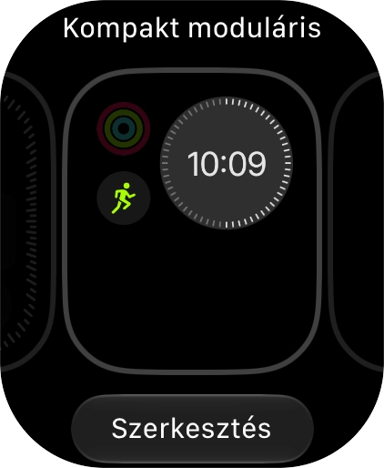 Húzd az ujjad jobbra vagy balra a képernyőn a hozzáadott számlapok közötti cseréhez..