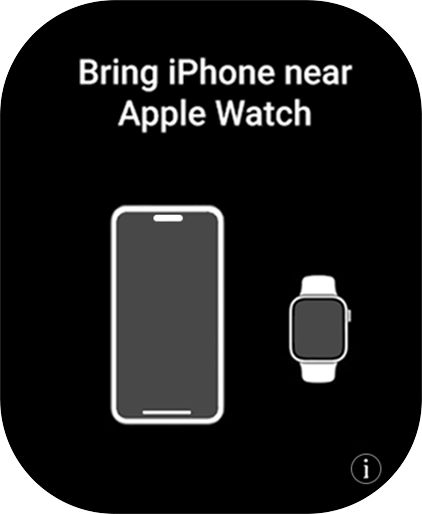 Tedd az Apple Watch-odat a telefonod mellé. Tedd az Apple Watch-odat a telefonod mellé.