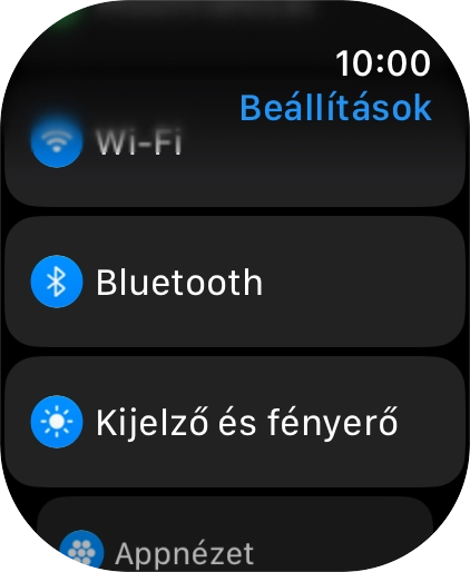Válaszd a Bluetooth lehetőséget. Válaszd a Bluetooth lehetőséget.