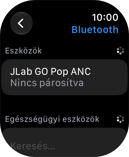 Válaszd ki a kívánt Bluetooth-készüléket. Válaszd ki a kívánt Bluetooth-készüléket.