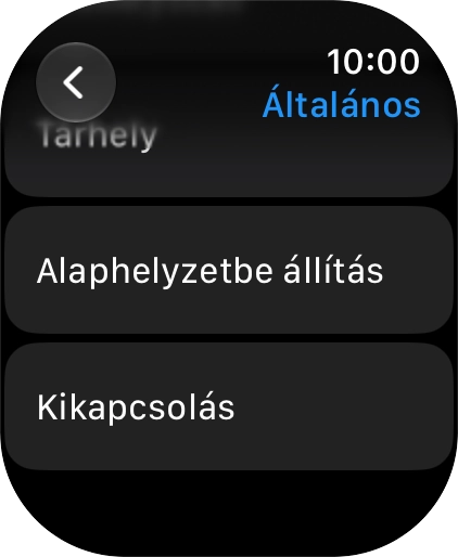 Válaszd az Alaphelyzetbe állítás lehetőséget.