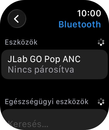 Válaszd ki a kívánt Bluetooth-készüléket. Válaszd ki a kívánt Bluetooth-készüléket.