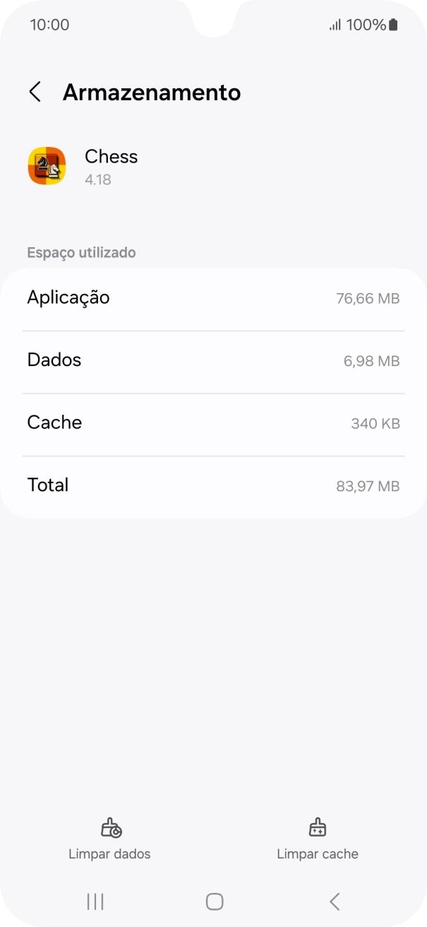 Prima a tecla de início para terminar e voltar ao ecrã inicial.
